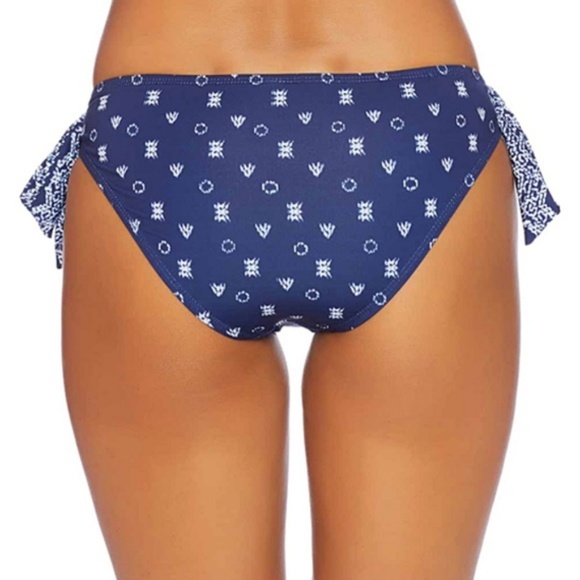 Splendid Border Stripe Tie Retro Swim Bikini Bottom - Picture 3 of 6